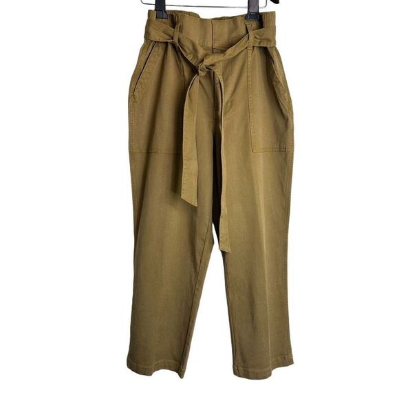 Cabi Discovery Paperbag Trousers Style 5693 Hi-Rise Self Tie Waist Womens 8 - Picture 1 of 11